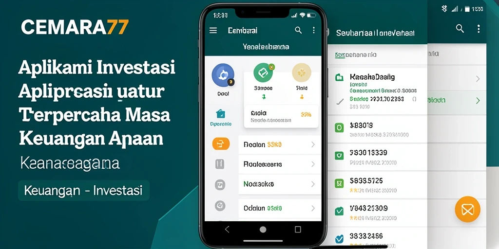 Antarmuka pengguna CEMARA77 yang sederhana dan informatif.