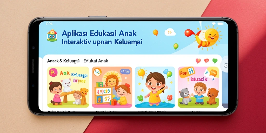 Antarmuka seru dan edukatif dalam aplikasi D06.