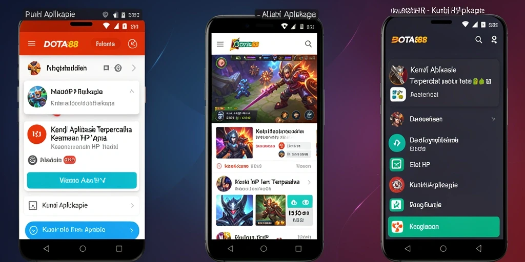 Antarmuka DOTA88 menampilkan penguncian aplikasi yang sederhana dan efektif.