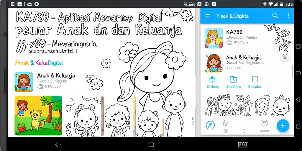 Antarmuka KA789 yang interaktif untuk mewarnai gambar.