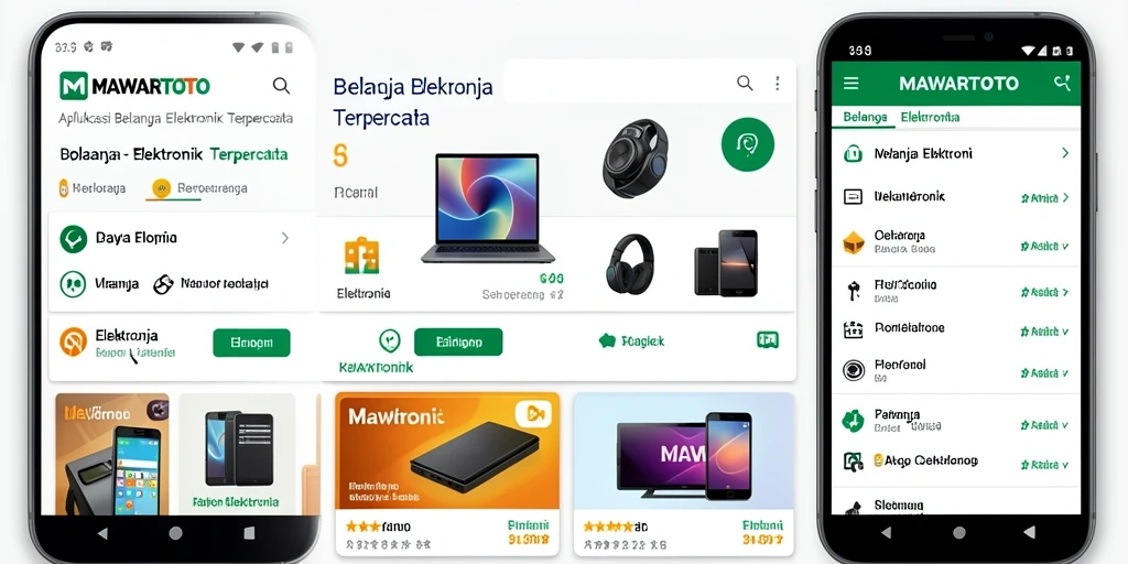 Tampilan antarmuka aplikasi MAWARTOTO untuk belanja elektronik.