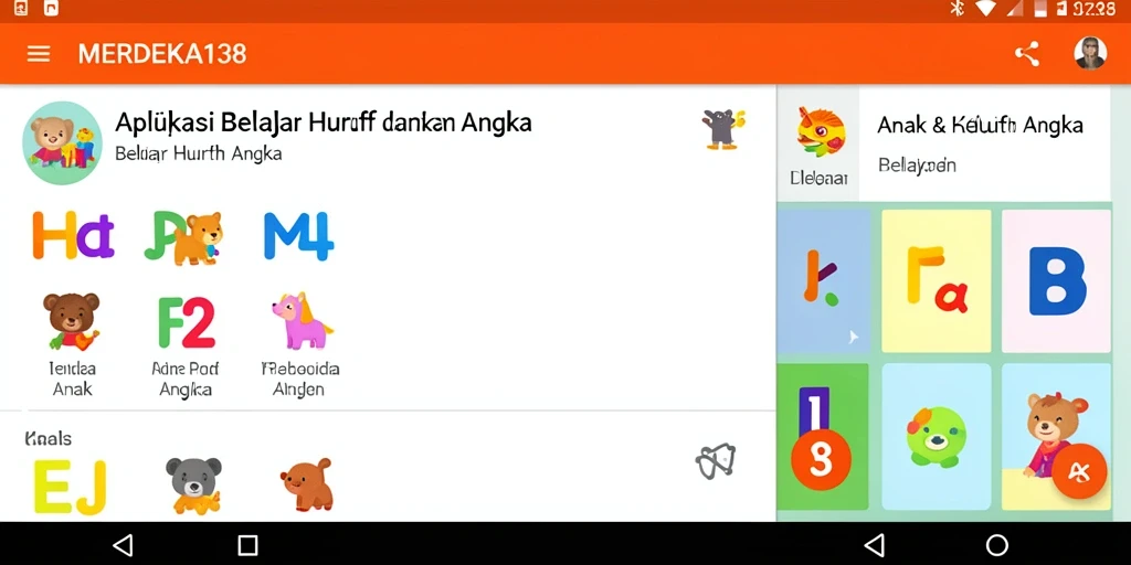 Tampilan antarmuka MERDEKA138 yang ceria dan interaktif.