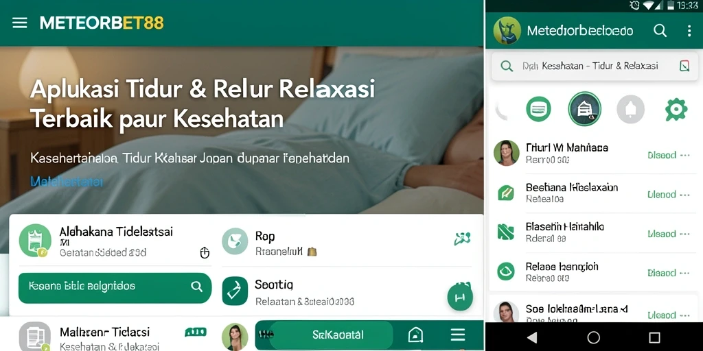 Tampilan antarmuka METEORBET88 yang menarik dan fungsional untuk Tidur & Relaksasi.