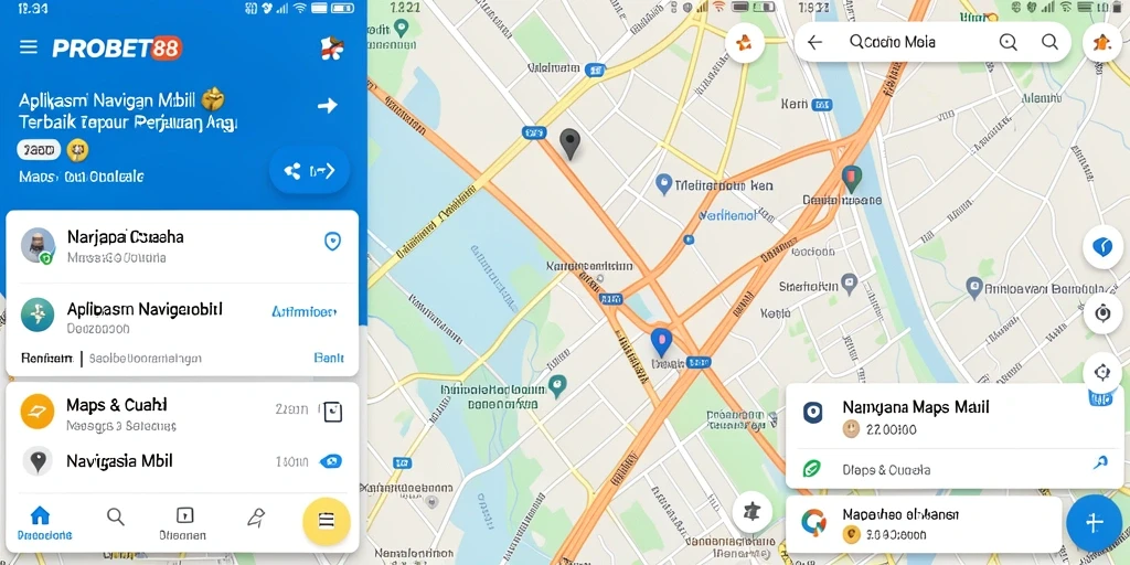 Tampilan antarmuka PROBET88 yang intuitif untuk navigasi mobil.