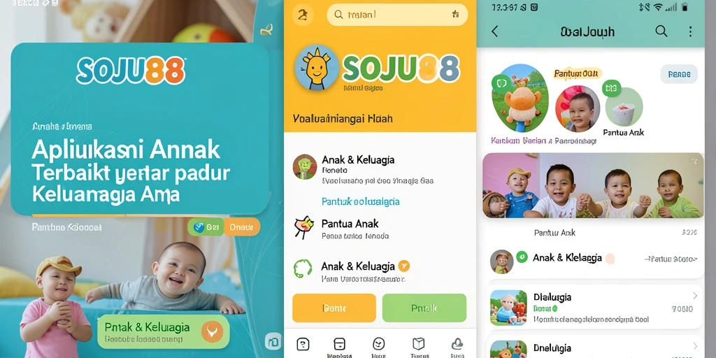 Antarmuka aplikasi SOJU88 yang ramah untuk pantau anak.