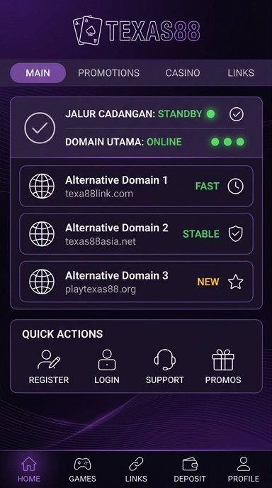 Halaman Link Alternatif texas88 untuk Pengguna Android